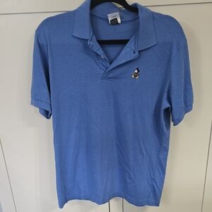 Vintage Disney WeaR Blue Polo With Mickey Mouse Embroider. Size L